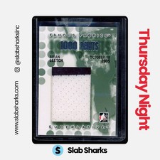 2007 ITG SUPERLATIVE BRIAN LEETCH FAMOUS FABRICS 1000 POINTS SILVER MEM /9