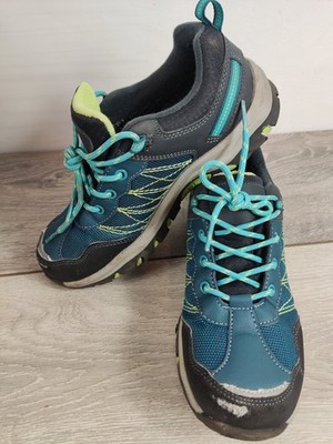 Mountain Warehouse Stampede wasserdichter Kinderschuh. Two Tone Green Uk 3 EU 35