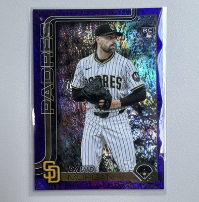 2025 Topps Update Series David Morgan San Diego Padres US348 RC /250 purple foil