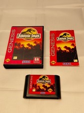 Jurassic Park Sega Genesis Complete In Box With Manual -Tested