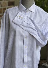 NWOT Charles Tyrwhitt Non-Iron Performance Check Shirt Classic Fit 16 /35in