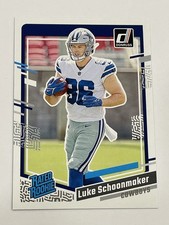 2023 Donruss Football #325 - Luke Schoonmaker RC - Dallas Cowboys