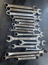 17 Pc. Lot Vintage Craftsman Usa Combination Wrenches Sae Metric Rusty