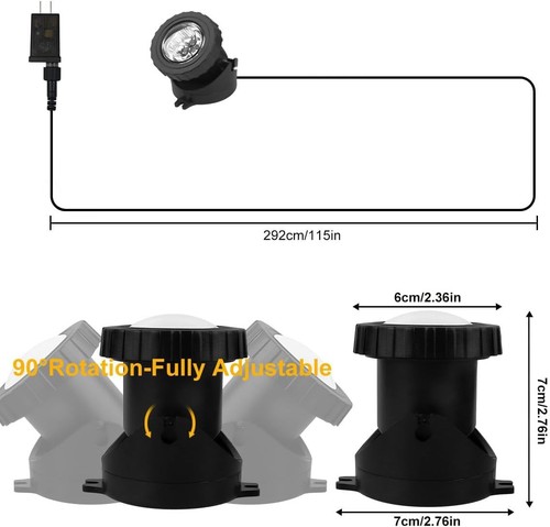 RGB Underwater Pond Lights, Super Bright LED Submersible Fountain Lights Colo... - Picture 7 of 7