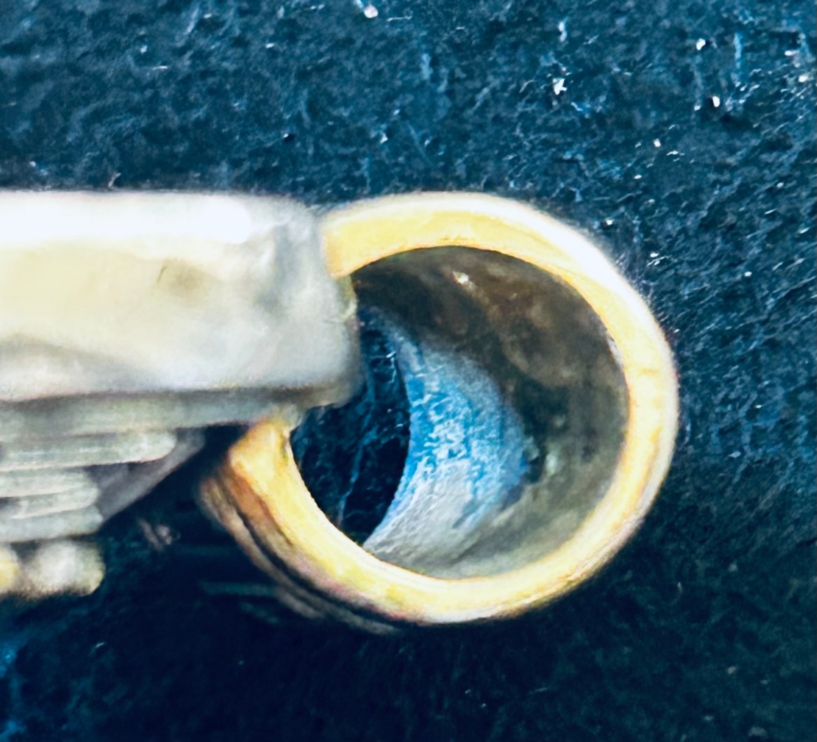 Vintage Silver And Gold Tones Rectangular Greek K… - image 4