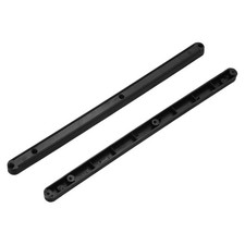 8Pcs 12 Inch Drawer Slides Plastic Guide Rails Side Mounted Rails Black