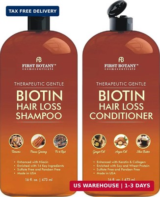 Hair Growth Shampoo Conditioner Set - An Anti Hair Loss Biotin Shampoo & Conditi