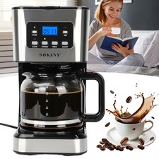 1.5 Liter Kaffeemaschine Filterkaffee Kaffeeautomat 12 TassenThermoskanne Timer