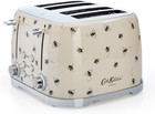 Cath Kidston 4 Slice Toaster by VQ - Defrost Reheat Warming Rack - Bees