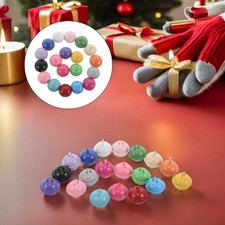 80 Pcs Colorful Painted Bells Cat Collar Candy - Colored Keychain