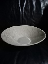 Image of NKUKU Maya Cream Patterned Ceramic Serving Bowl Dia. 25.5cm