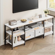 TV Stand with 2 Drawer Entertainment Center for TVs Up to 65 in Media Console