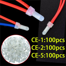 300PCS Closed End Crimp Cap22-18 12-10 16-14 AWG Gauge Wire Connector Terminal