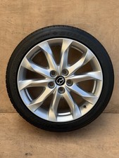 Mazda 3 Mk3 BM 18 Inch Genuine Alloy Wheel With Tyre 215 45 18 Fits 2013 - 2018