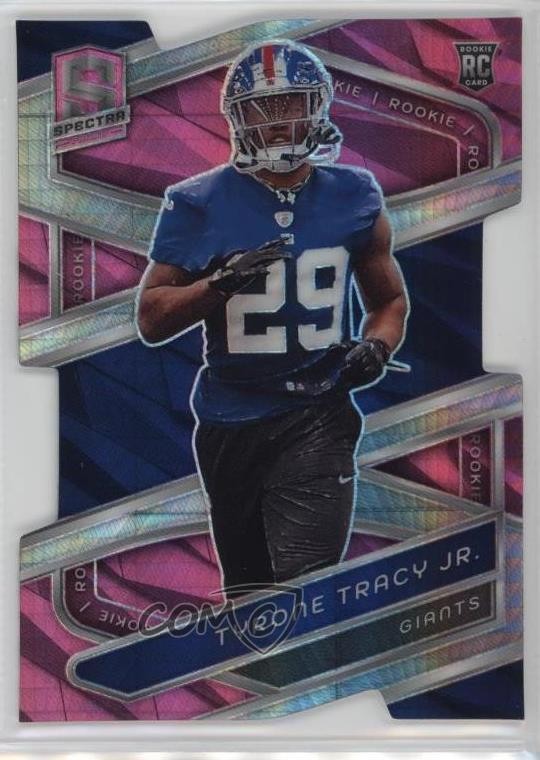 2024 Spectra Rookies Neon Pink Prizm Die-Cut /20 Tyrone Tracy Jr #180 Rookie RC