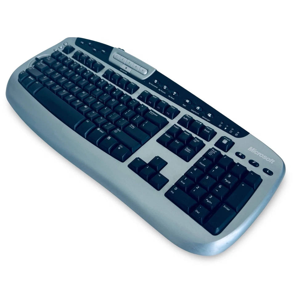 Clicky MICROSOFT Digital Keyboard Media Pro KC-0405 USB Wired 1031 TESTED - Image 4 of 4