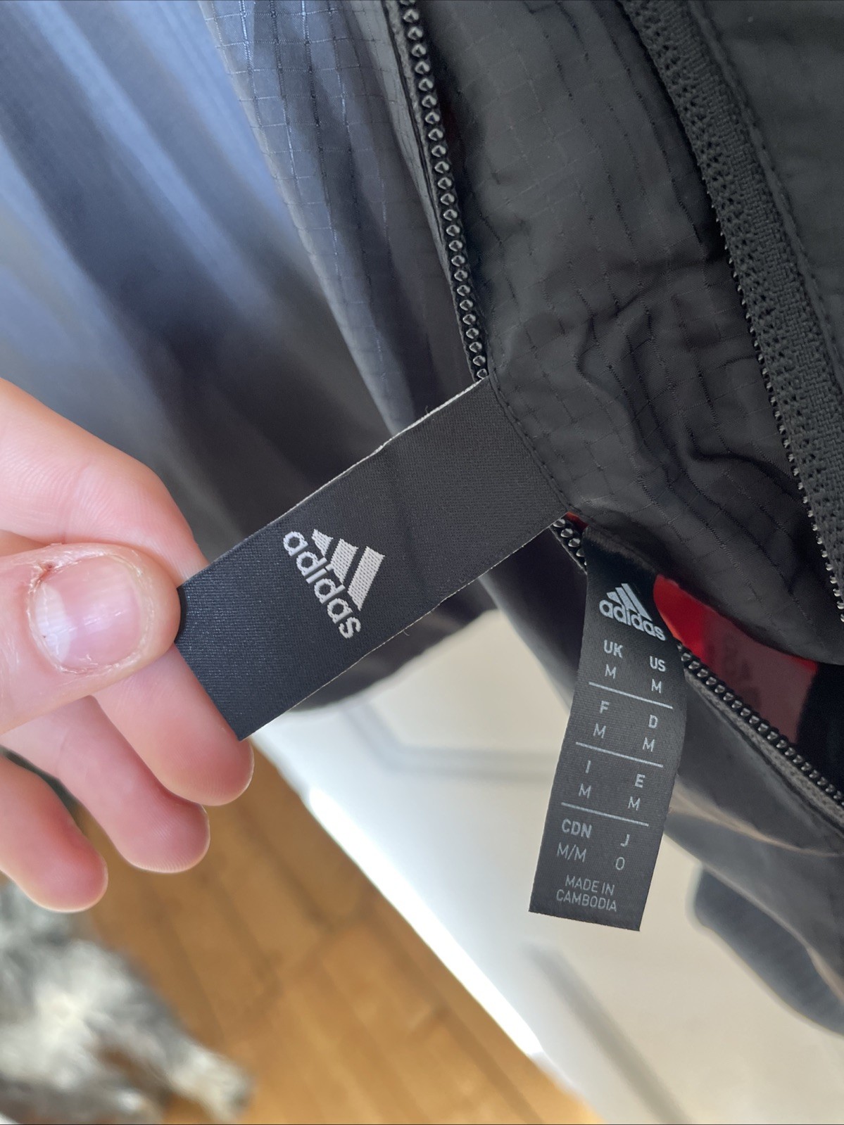 Adidas RARE sample reversible Jacket Smoke Free Home Med image 6