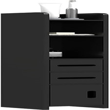 Mobiletto Bagno Salvaspazio a Colonna Con 3 Mensole E 3 Armadietti, Colonna Bagn