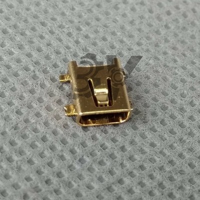 New HW-MU-8F-8 10pcs Mini USB 8Pin Female DIP Socket Connector Gold *hh