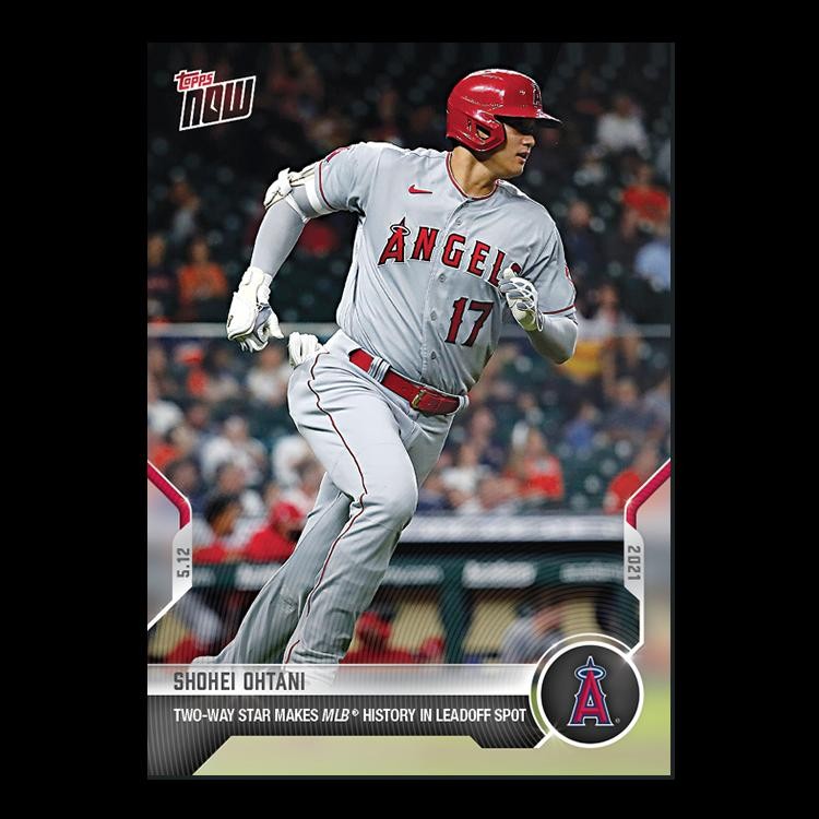 Shohei Ohtani - 2021 MLB Topps Now Card 203 - Print Run: 1,774 Angels