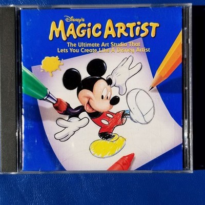 Disney's Magic Artist PC CD-ROM The Ultimate Art Studio Create Like Artist