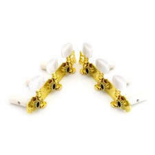 Gold Plated Classical Guitar Tuners Tuning Peg with Keys Machine Heads 3R3L