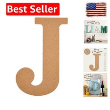 Unfinished Wood Letter, 8" Wooden Surface Perfect for DIY Arts and Crafts Pro...