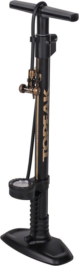 Topeak JoeBlow Tubi 2-Stage Floor Pump - Dual-Stage, High-Pressure Bike Tire