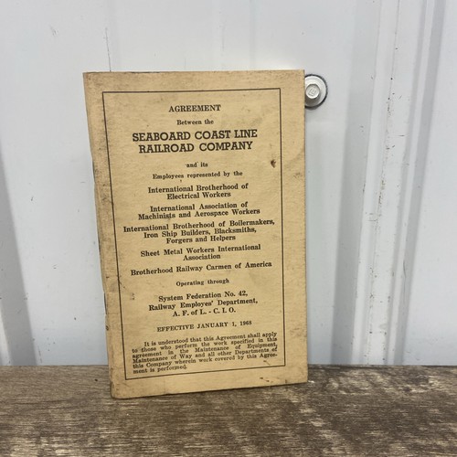 Agreement Between the Seaboard Coast Line Railroad Company & Employees 1968