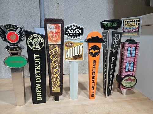 Lot Founders Perrin Michigan Beer Tap Handles Brew Detroit Griffin Claw Austin