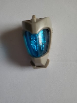 Twin blade 1985 Tomy Starriors Wastors Cut-Up Robots Head Pilot Blue Windshield 