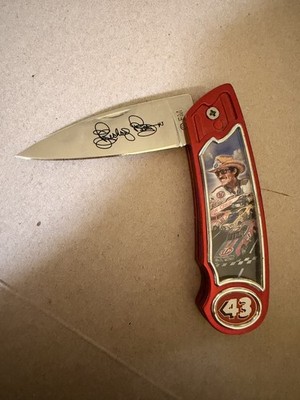 Franklin Mint Richard Petty #43 Handle Pocket Knife in Bag 
