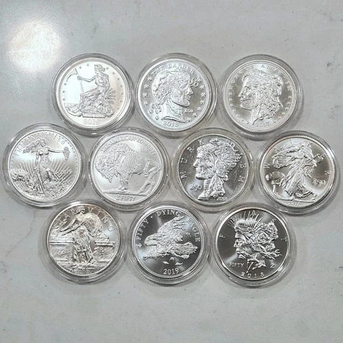 Zombucks Currency of the Apocalypse 10 pc Complete Set 1 oz .999 Silver