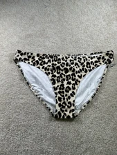 Old Navy Women's Swim Bottom XL Leopard Print Nylon Elastane