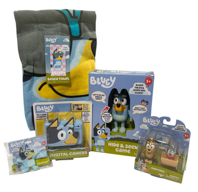 NEW BLUEY TOYS GIFT PLAY SET, BIRTHDAY GIFT- Hide & Seek Game