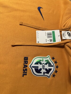 NIKE ブラジル　スウェット Nike CBF Brazil Men's NSW Club PO Hoodie Sz XL FJ7245-738 NWT HTF