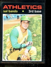 1971 TOPPS #285 SAL BANDO A'S EXMINT E016730