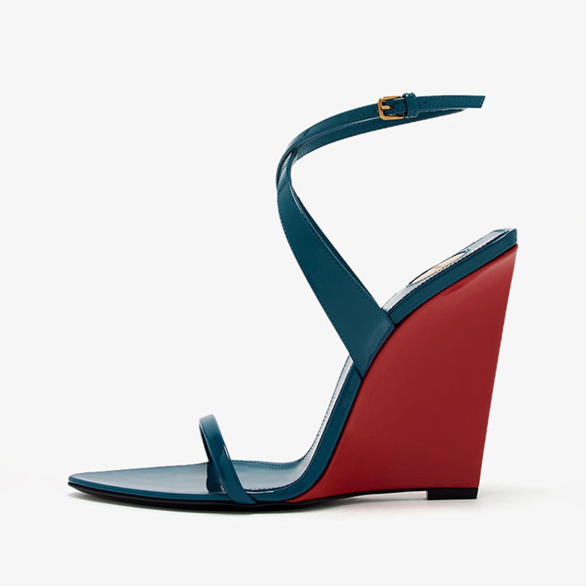 Runway Occident Women High Wedge Heel Open Toe Slingback Sandal