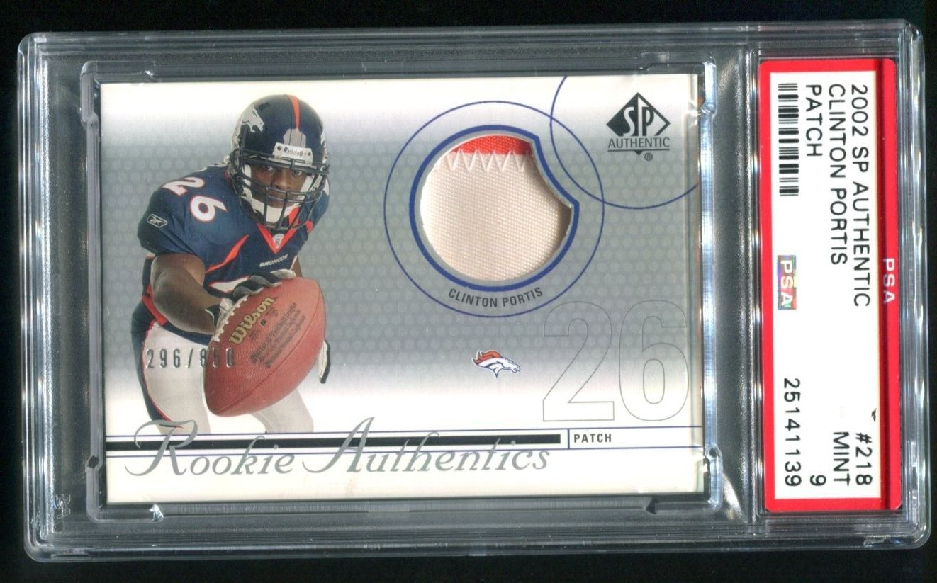 Clinton Portis SP Authentic #218 Autograph Patch