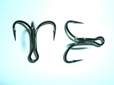 (100) Mustad KVD-Elite TG76NP-BN Short-Shank 1X Triple-Grip (Size 4) UltraPoint 
