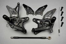 Pedane Arretrate Regolabili AVDB Nero per KAWASAKI ZX6R ZX-6R ZX6-R 2009-2012