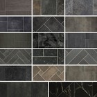 Dark Stone Tile Effect Vinyl Flooring Samples Kitchen Bathroom Lino Vinyl Floor