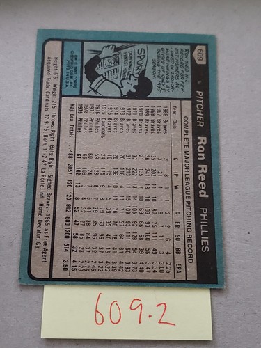 1980 TOPPS BASEBALL TRADING CARDS 541-726 YOU PICK FREE SHIPPING 50% 2 OR MORE - 第 101/229 張圖片
