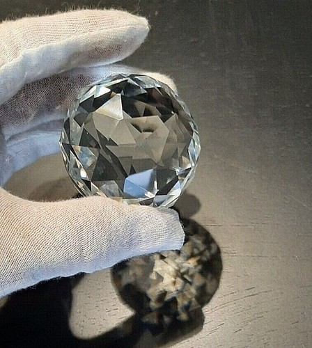 50mm Clear Cut Crystal Ball K9 Faceted Gazing Ball Sun Catcher from US - Picture 5 of 9