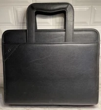 Samsill Professional Padfolio Portfolio with Zippered Closure Case 2 Inch Black