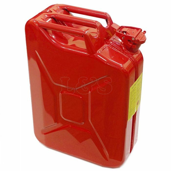 Steel Jerry Can (Jerrican) - 20 Litre - Red