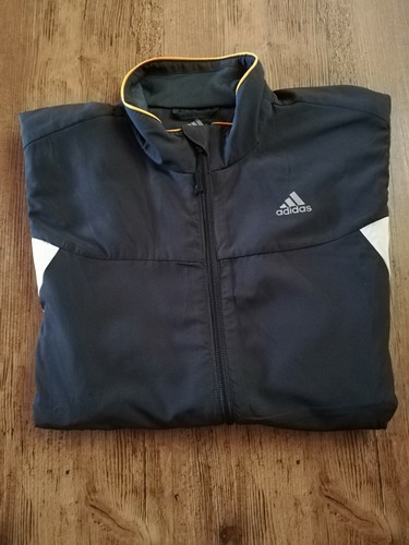 Adidas Jacket Windbreaker Sport Men Gray Training Jacket NEW - Picture 5 of 5