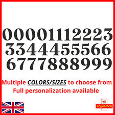 sticky vinyl Numbers stickers Decals bin door office home weather proof