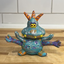 VTG 1993 Cosmic Critters Hornflotz Monster Toy Figure by Russ 4" Multicolor