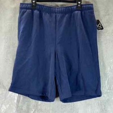 ID Ideology Men's Indigo Sea Elastic Waistband Fleece Shorts SZ XL